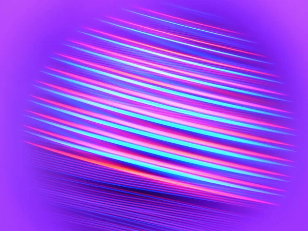 明亮的紫色灯在运动中的特写 长时间曝光 非常适合墙纸 — 图库照片