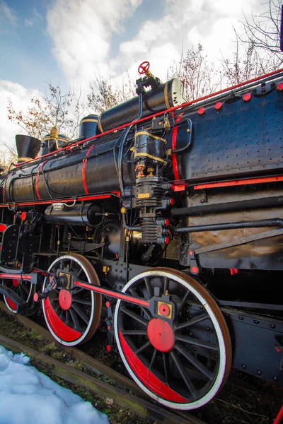 Zagreb Croatie Février 2013 Locomotive Vapeur Musée Ferroviaire Croate Zagreb — Photo