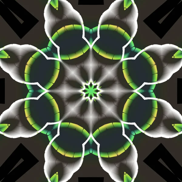 Projeto Ilustração Mandala Abstrato Feito Para Fins Design Tecido — Fotografia de Stock