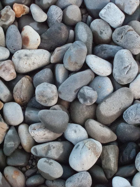 Primer Plano Muchas Piedras Guijarro Perfecto Para Fondo — Foto de Stock