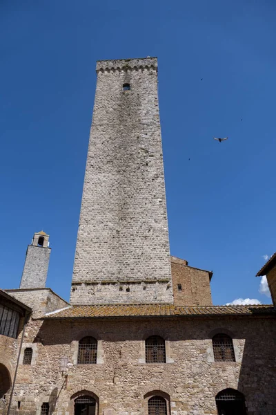 San Gimignano Uma Pequena Cidade Medieval Murada Toscana — Fotografia de Stock