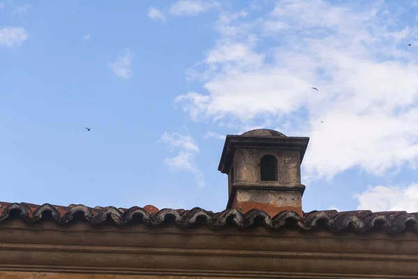 Details Von Kuppeln Häusern Spanischen Stil Spanisches Erbe Antigua Guatemala — Stockfoto