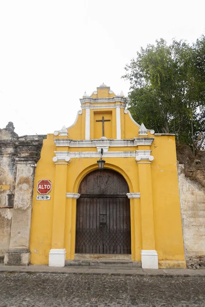 Colonial Architectural Detail Hispanic Heritage Colonial City Antigua Guatemala Catholic — Stockfoto