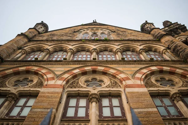 Vista Gusanos Del Icónico Edificio Corporación Municipal Símbolo Herencia Mumbai — Foto de Stock