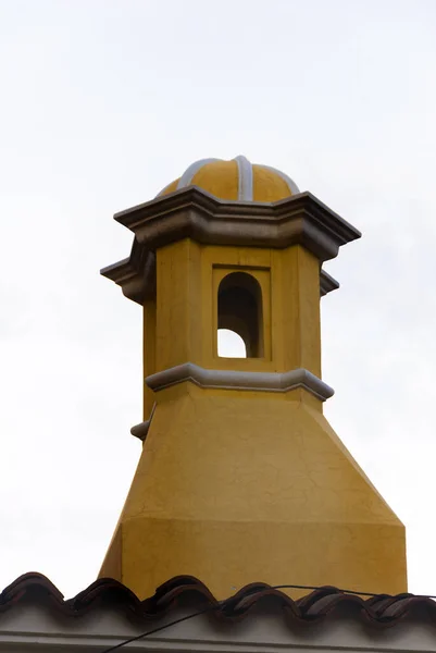 Details Von Kuppeln Häusern Spanischen Stil Spanisches Erbe Antigua Guatemala — Stockfoto