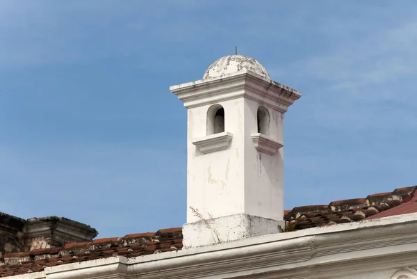 Details Von Kuppeln Häusern Spanischen Stil Spanisches Erbe Antigua Guatemala — Stockfoto