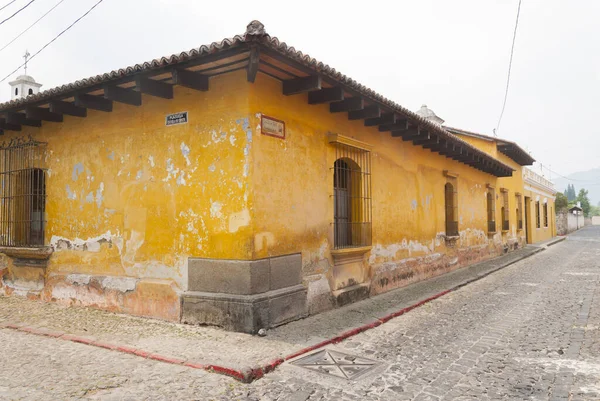 Detail Colonial Architecture Houses Spanish Heritage Architecture Colorful Facades Colonial — Stock Fotó