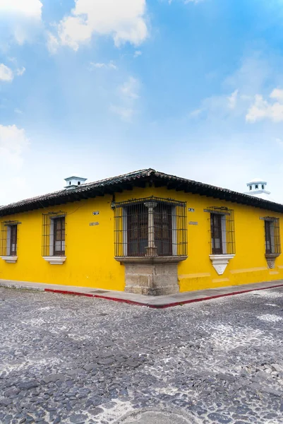 Detalhe Arquitetura Colonial Casas Com Arquitetura Herança Espanhola Fachadas Coloridas — Fotografia de Stock