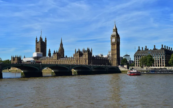 London Vereinigtes Königreich August 2015 Foto Des Großen Ben Uhrenturms — Stockfoto