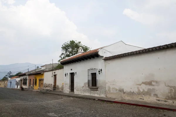 Colonial Architecture Hispanic Heritage City Antigua Guatemala Detail Facades Exterior — Φωτογραφία Αρχείου