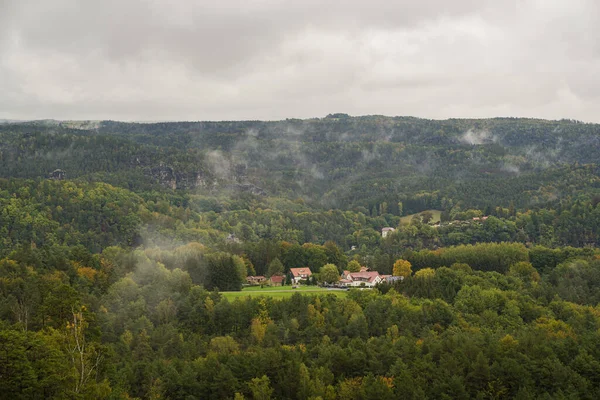 Eine Wunderschöne Landschaft Des Nationalparks Stolowe Mountains Polen — Stockfoto