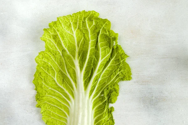 Closeup Shot Details Chinese Napa Cabbage Leaf —  Fotos de Stock