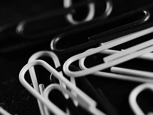 Many Paper Clips Table — Stock Photo, Image