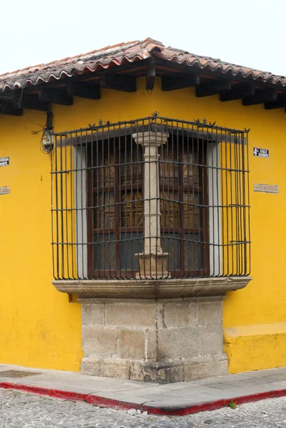 Detalhe Arquitetura Colonial Casas Com Arquitetura Herança Espanhola Fachadas Coloridas — Fotografia de Stock