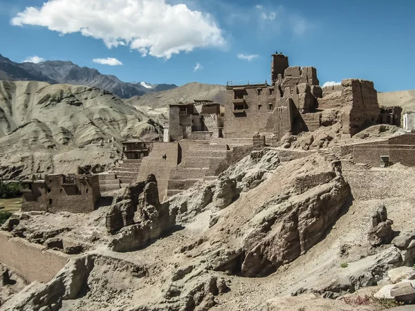 Ruined Heritage Leh Laddakh India Surrounded Beautiful Mountains — Stockfoto