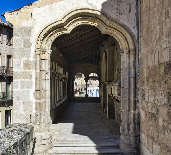 Vertikal Bild Hall Den Romanska Kyrkan San Martin Segovia Spanien — Stockfoto