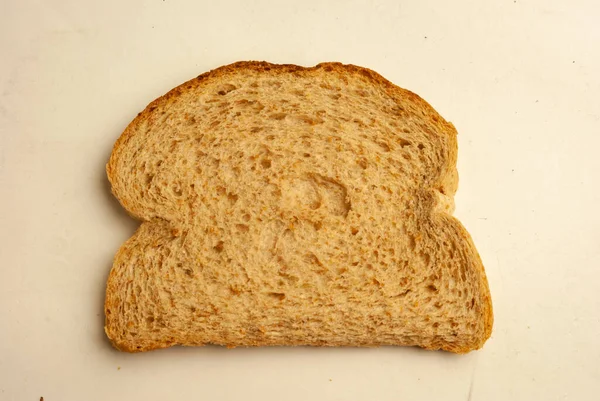 Top View Slice Bread Table — Stock Photo, Image