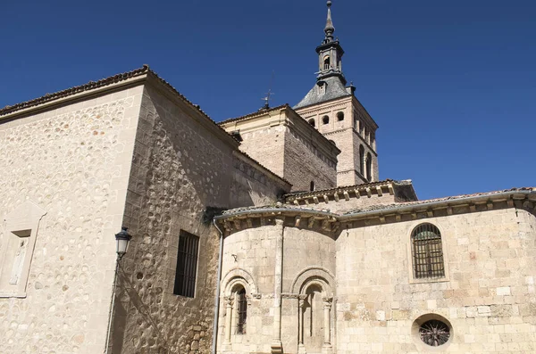 Eine Schöne Aufnahme Der Romanischen Kirche Von San Martin Segovia — Stockfoto