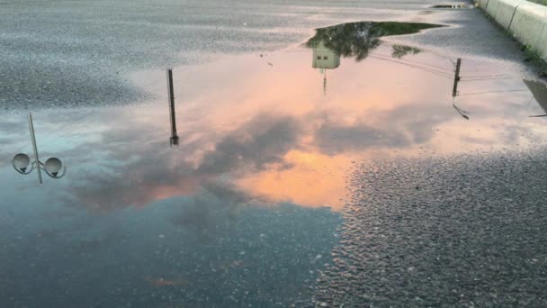 Prachtig Uitzicht Het Meer Ochtend — Stockvideo