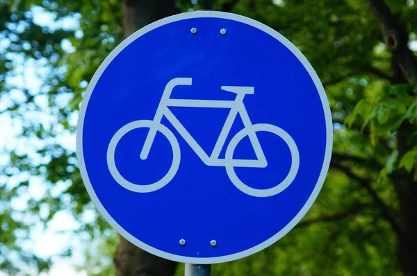 Traffic Sign Cycle Path German Traffic Sign 237 — Zdjęcie stockowe