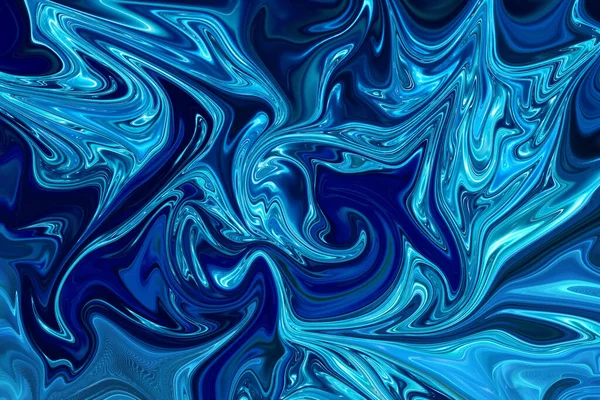 Ein Schönes Öliges Gemälde Blauen Farben Perfekt Für Hintergrund Oder — Stockfoto