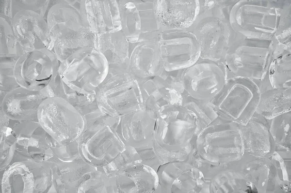 Вид Сверху Несколько Кубиков Льда — стоковое фото