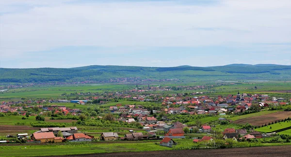 Scenic View Vast Landscape Reghin City Mures County Romania — Stock Photo, Image