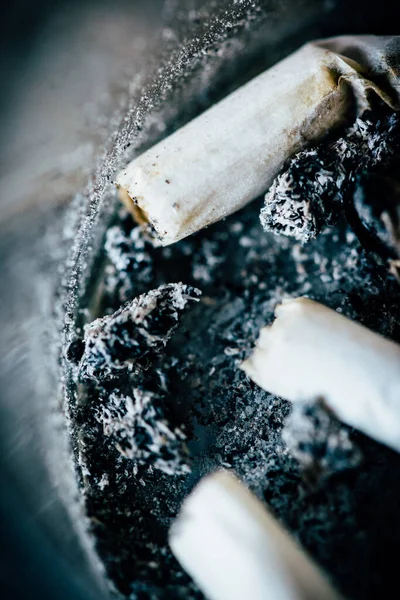 Closeup Shot Tobacco Cigarette Butt Floor — Stock Photo, Image