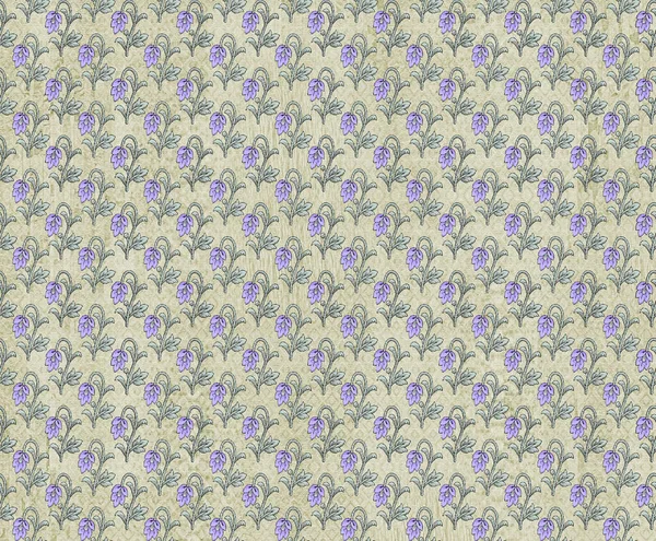 背景にある青い小花のシームレスなパターン — ストック写真