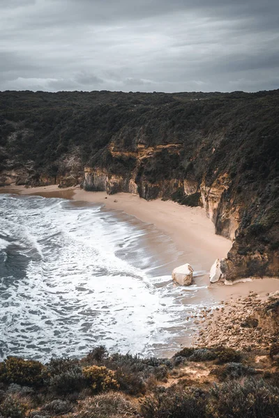 澳大利亚维多利亚州大海洋公路的理想海滩和海岸线 — 图库照片