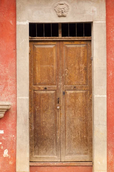 Entrance Door Facade Houses Colonial City Antigua Guatemala Details Spanish — Stockfoto