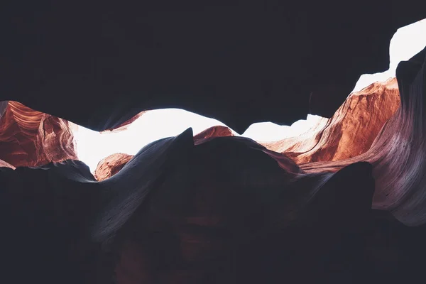 Antelope Canyon Sob Luz Sol Arizona Eua Perfeito Para Papéis — Fotografia de Stock