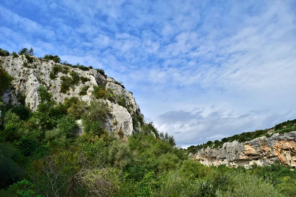 Sicily Italy Nov 2015 Panoramic View Cava Ispica Canyon Sicily — Photo