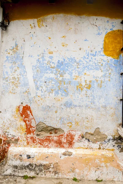 Textures Generated Paintings Walls Exposed Elements Colonial City Antigua Guatemala — Fotografia de Stock