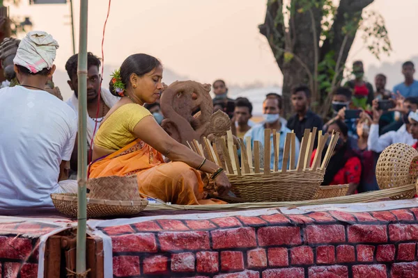 Margao India Feb 2021 Panaji Goa India Feb 2021 Floats — 스톡 사진