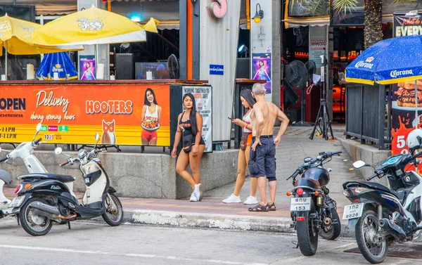 Pattaya Thailand Jun 2021 Street Scene Flirt Area Pattaya Thailand — Stock Fotó