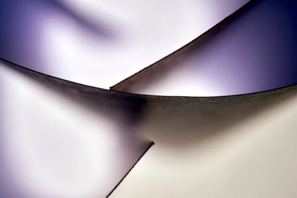 Illustrazione Linee Curve Astratte Sfondo Viola Bianco — Foto Stock