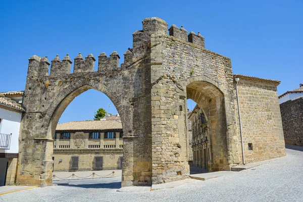 City Gate Puerta Jaen City Baeza Provincie Jaen Španělsko — Stock fotografie