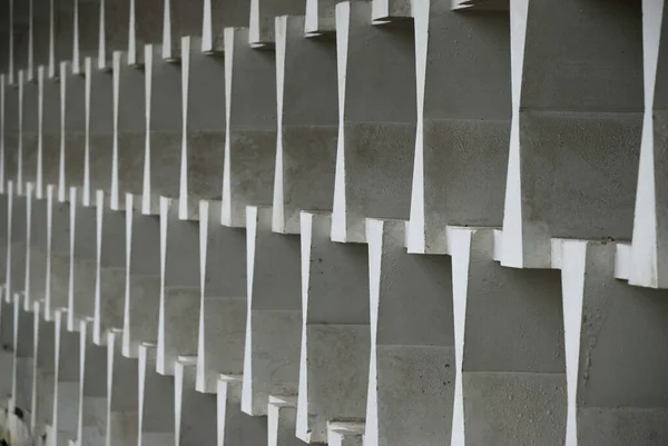 Building Structure Guatemala City Facade Made Concrete Modern Linear Design — Stok fotoğraf