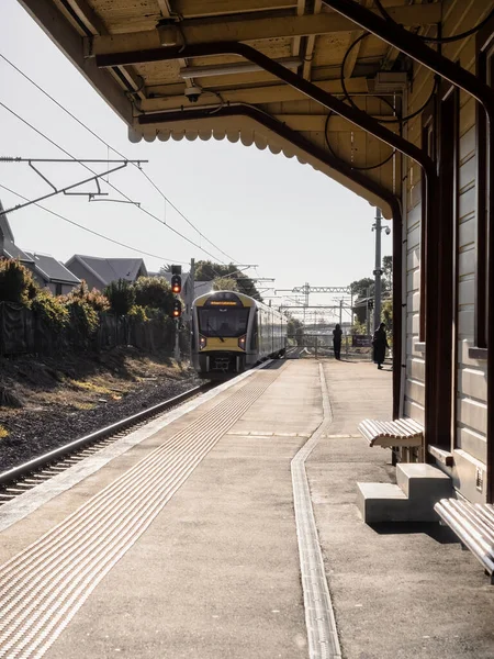 Auckland Nueva Zelanda Junio 2021 Vista Del Tren Eléctrico Auckland — Foto de Stock