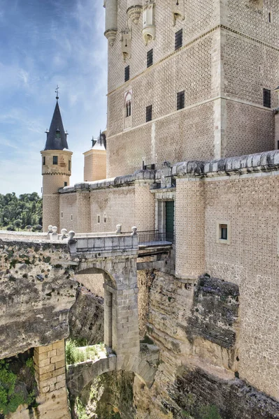 Famous Majestic Alcazar Segovia Castile Leon Spain — Stok fotoğraf