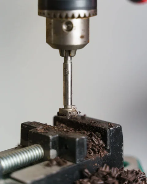 Kirli Metal Makinesinin Yakın Plan Çekimi — Stok fotoğraf