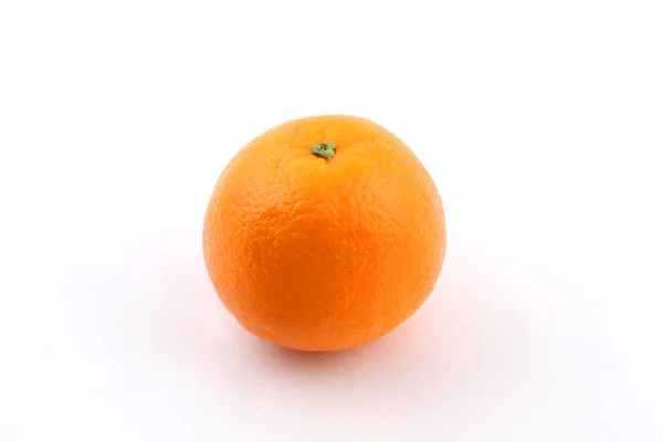 Närbild Bild Färsk Orange Isolerad Vit Bakgrund — Stockfoto