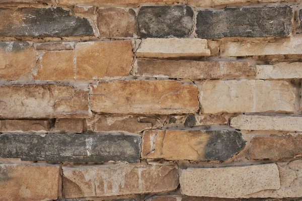 粗花岗岩石灰石砖和水泥质感背景 — 图库照片