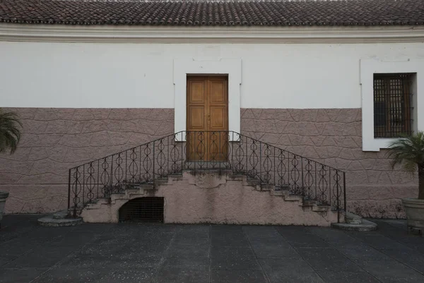 Arquitetura Sísmica Cidade Guatemala Fachadas Casas Propriedade Privada — Fotografia de Stock