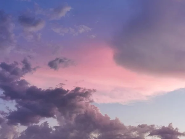 Scenic View Beautiful Cotton Candy Skies Madrid Spain — 스톡 사진