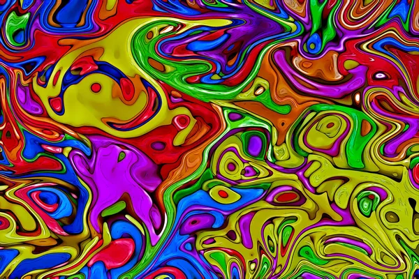 Beautiful Oily Painting Mixed Colors Perfect Background Wallpaper — Stock Photo, Image