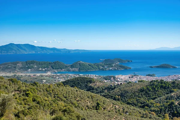 Vista Del Egeo Desde Arriba Isla Skiathos Grecia Verano 2021 —  Fotos de Stock