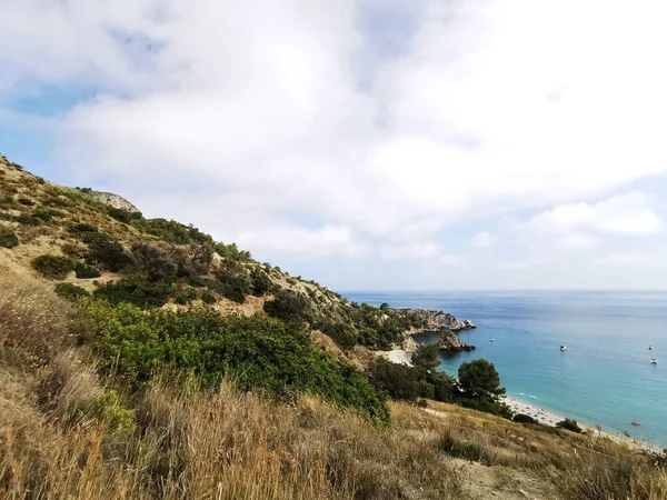 西班牙Maro Cerro Gordo Andalusia海滨悬崖 — 图库照片