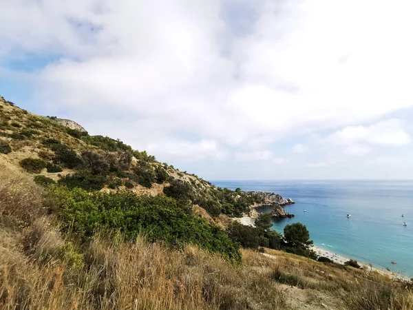 Les Falaises Balnéaires Maro Cerro Gordo Andalousie Espagne — Photo